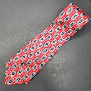 Robert Talbott Best of Class necktie red blue 100%italian silk tie formal luxury